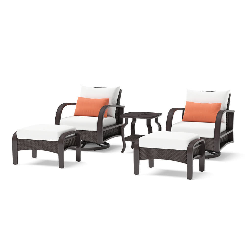 Barcelo 5 Piece Sunbrella Outdoor Motion Club Seating Set