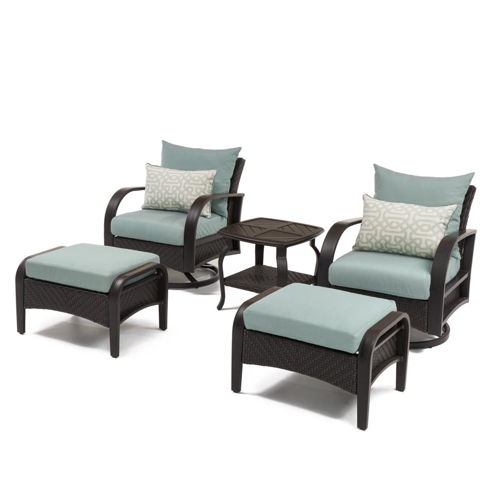 Barcelo 5 Piece Sunbrella Outdoor Motion Club Seating Set