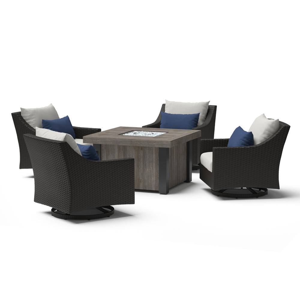 Deco 5 Piece Motion Fire Chat Set