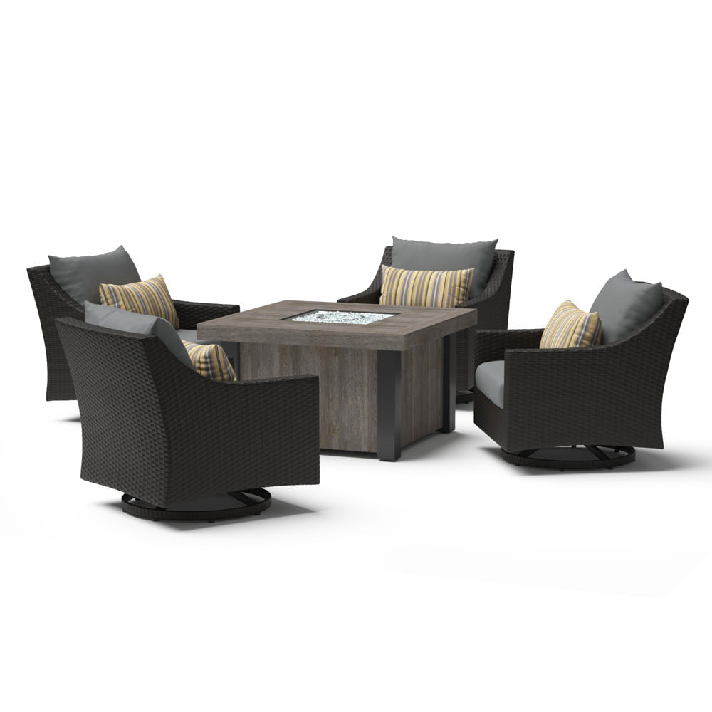Deco 5 Piece Motion Fire Chat Set