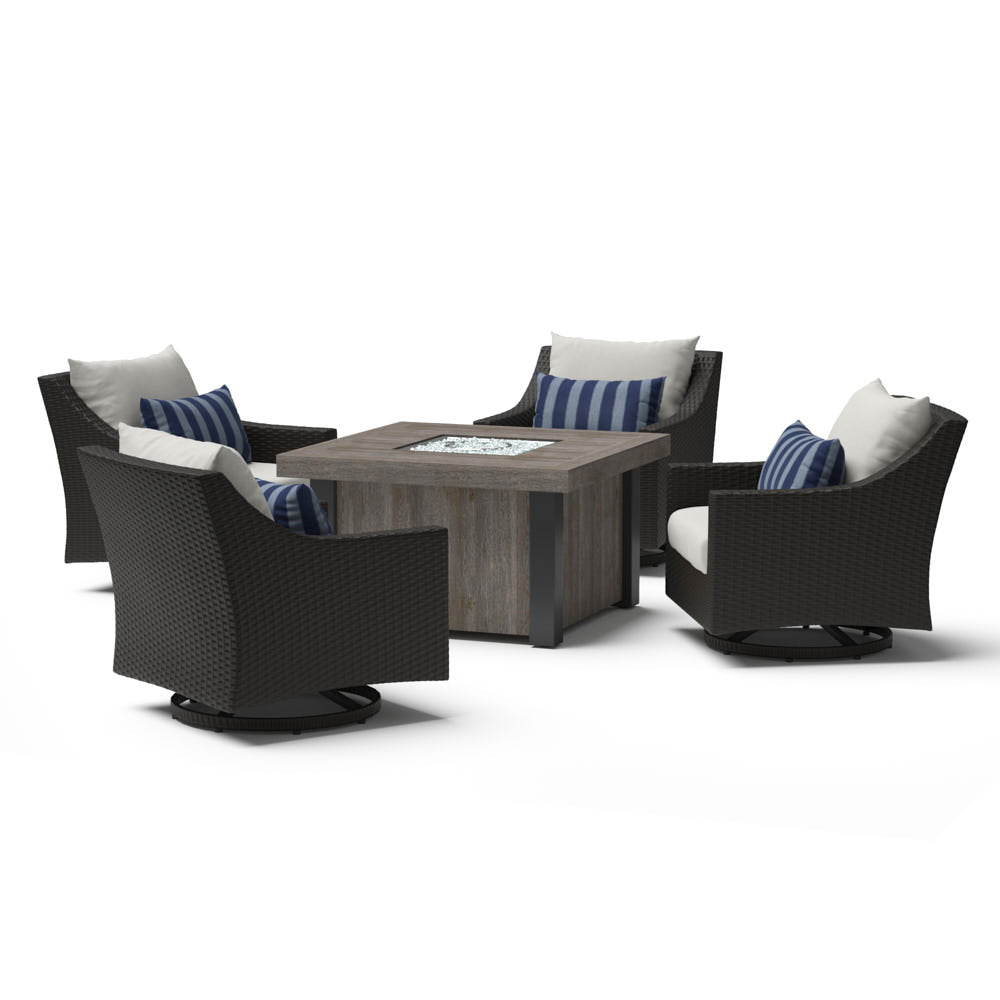 Deco 5 Piece Motion Fire Chat Set