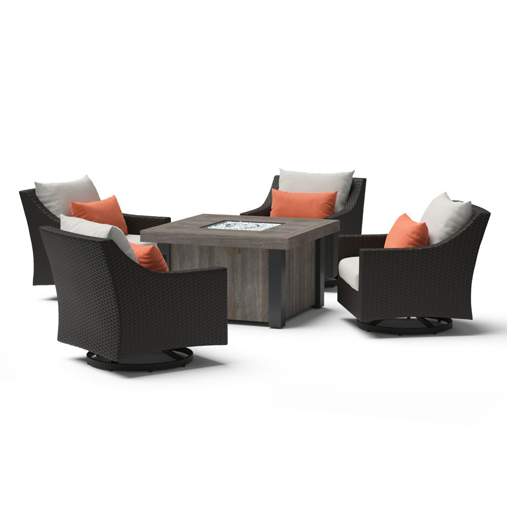 Deco 5 Piece Motion Fire Chat Set