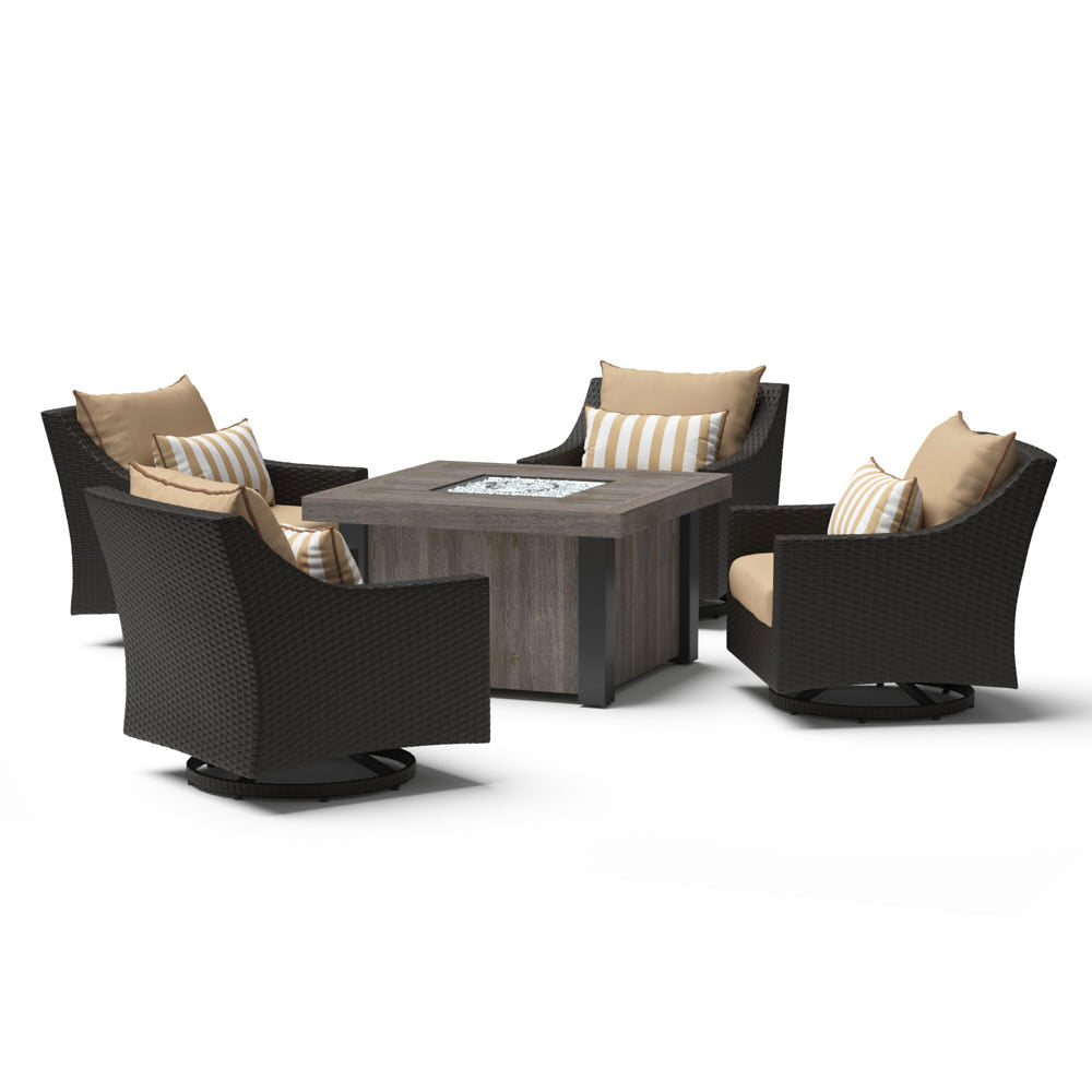 Deco 5 Piece Motion Fire Chat Set
