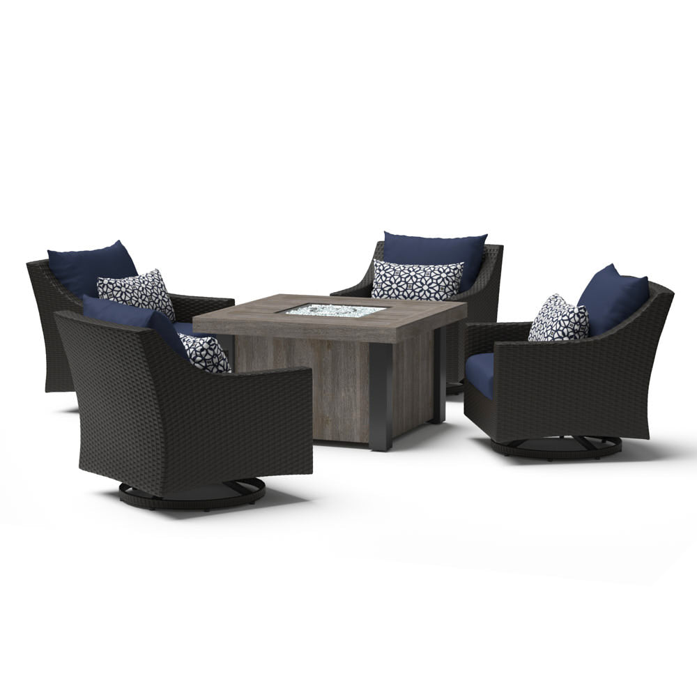Deco 5 Piece Motion Fire Chat Set