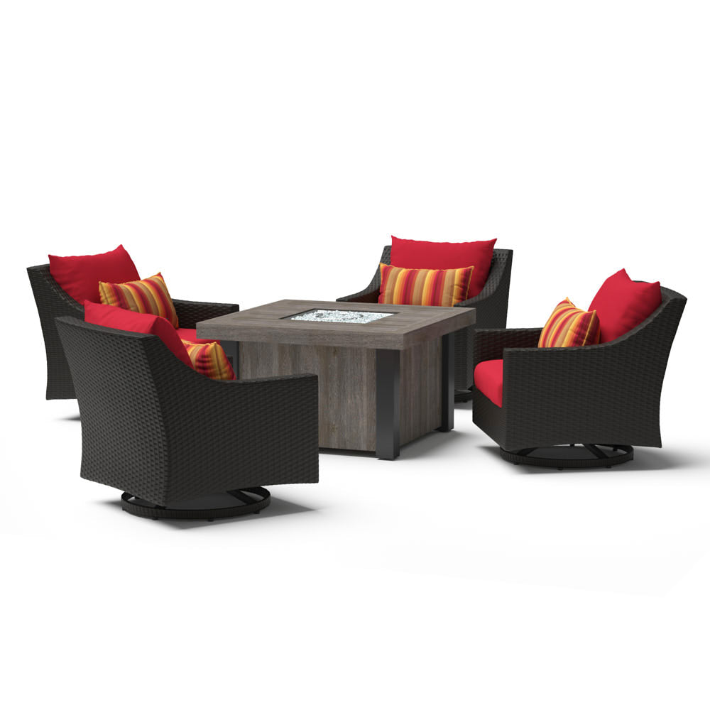 Deco 5 Piece Motion Fire Chat Set
