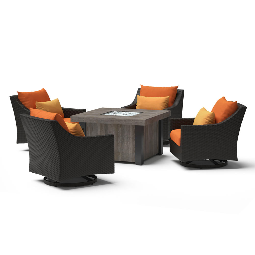 Deco 5 Piece Motion Fire Chat Set