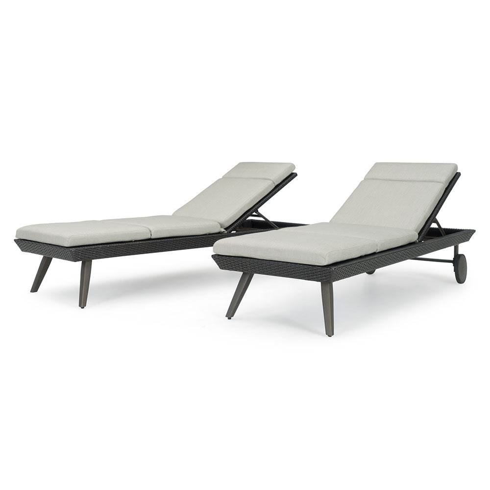 Portofino Casual 2 Piece Sunbrella Outdoor Lounger & Mattress