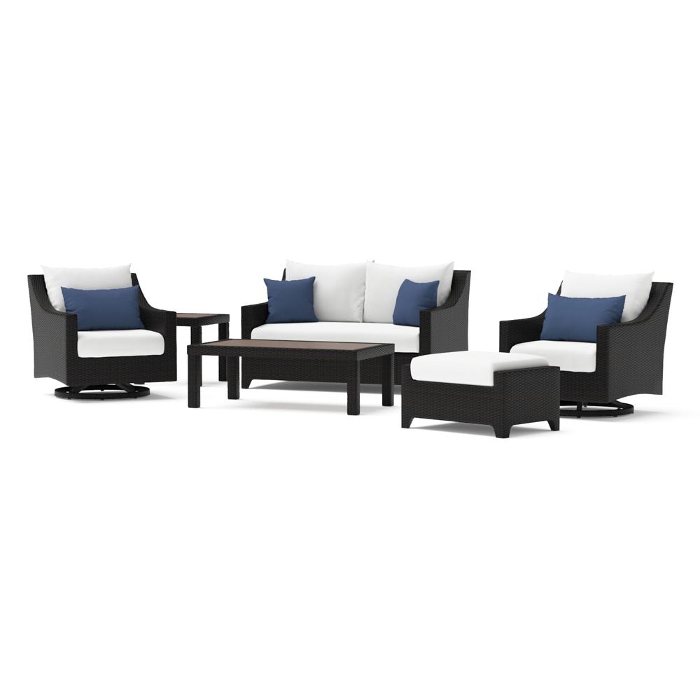 Deco 6 Piece Sunbrella Outdoor Love & Motion Club Set