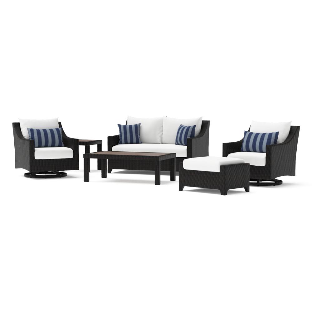 Deco 6 Piece Sunbrella Outdoor Love & Motion Club Set