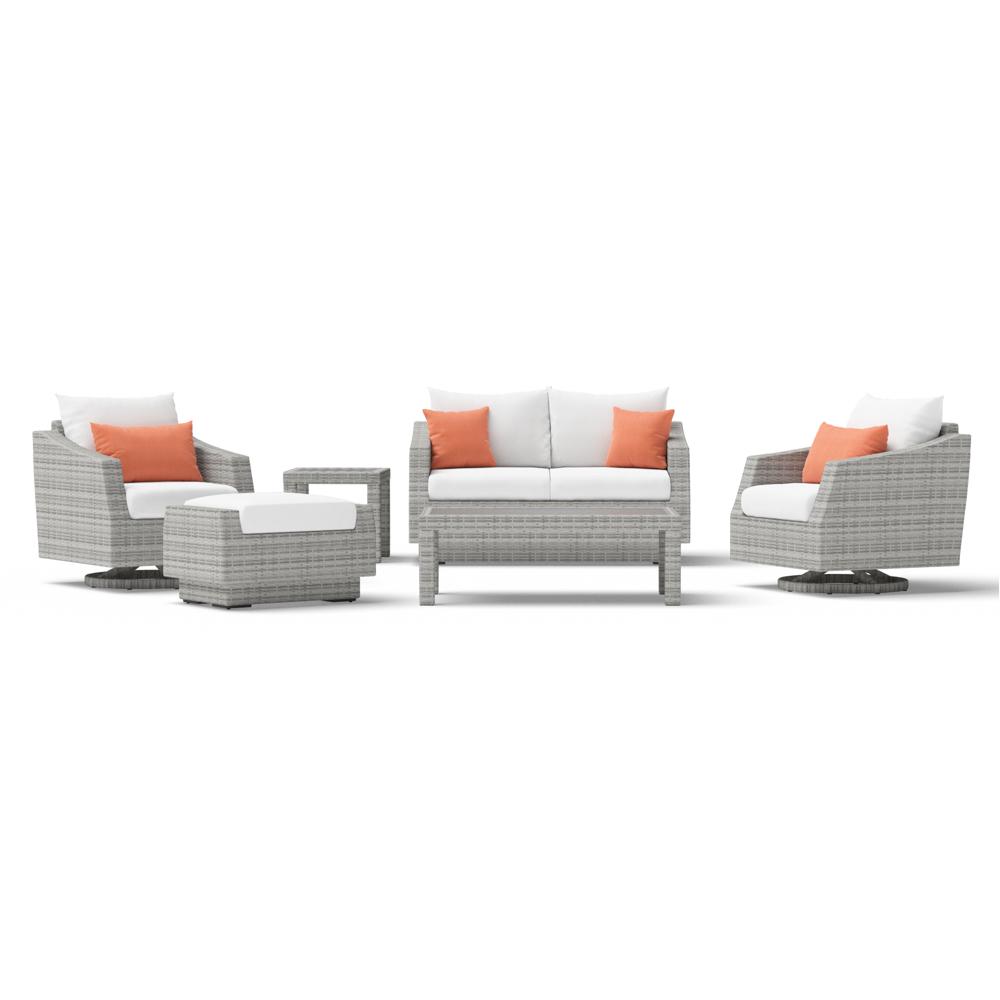 Cannes 6 Piece Sunbrella Outdoor Love & Motion Club Set