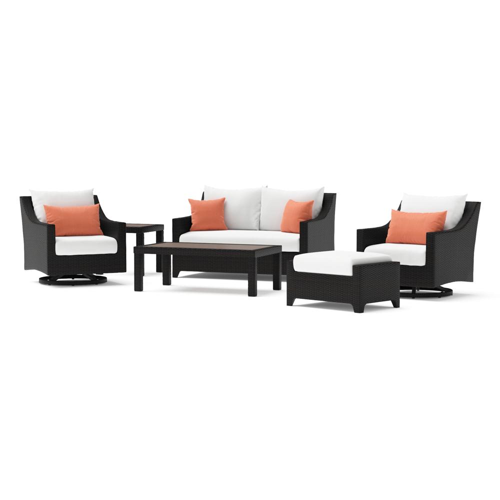 Deco 6 Piece Sunbrella Outdoor Love & Motion Club Set