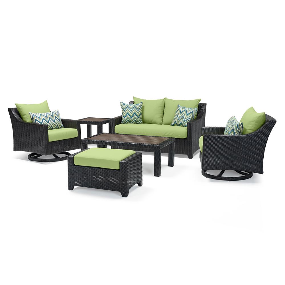 Deco 6 Piece Sunbrella Outdoor Love & Motion Club Set