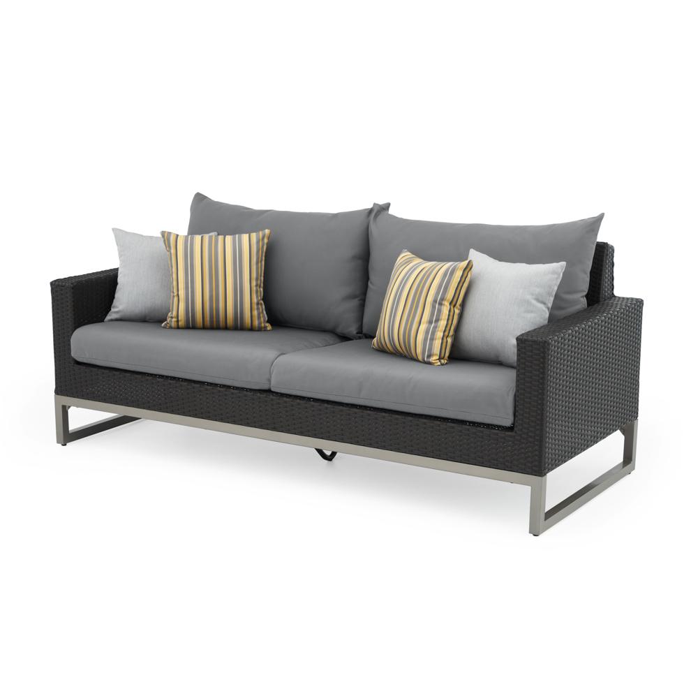 Milo Espresso 78in Sunbrella Outdoor Sofa