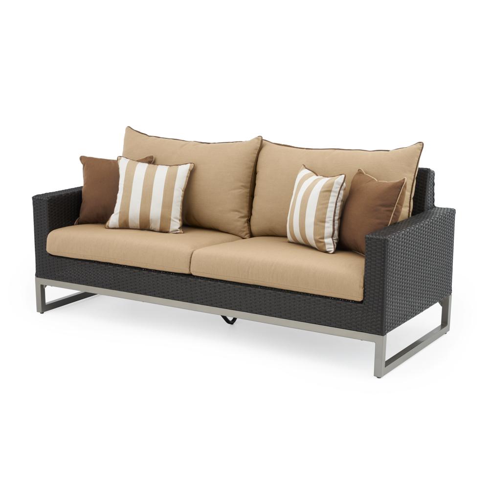 Milo Espresso 78in Sunbrella Outdoor Sofa