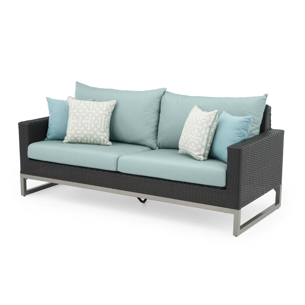 Milo Espresso 78in Sunbrella Outdoor Sofa