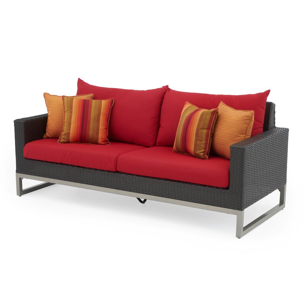 Milo Espresso 78in Sunbrella Outdoor Sofa