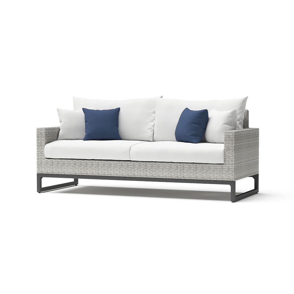 Milo Espresso 78in Sunbrella Outdoor Sofa