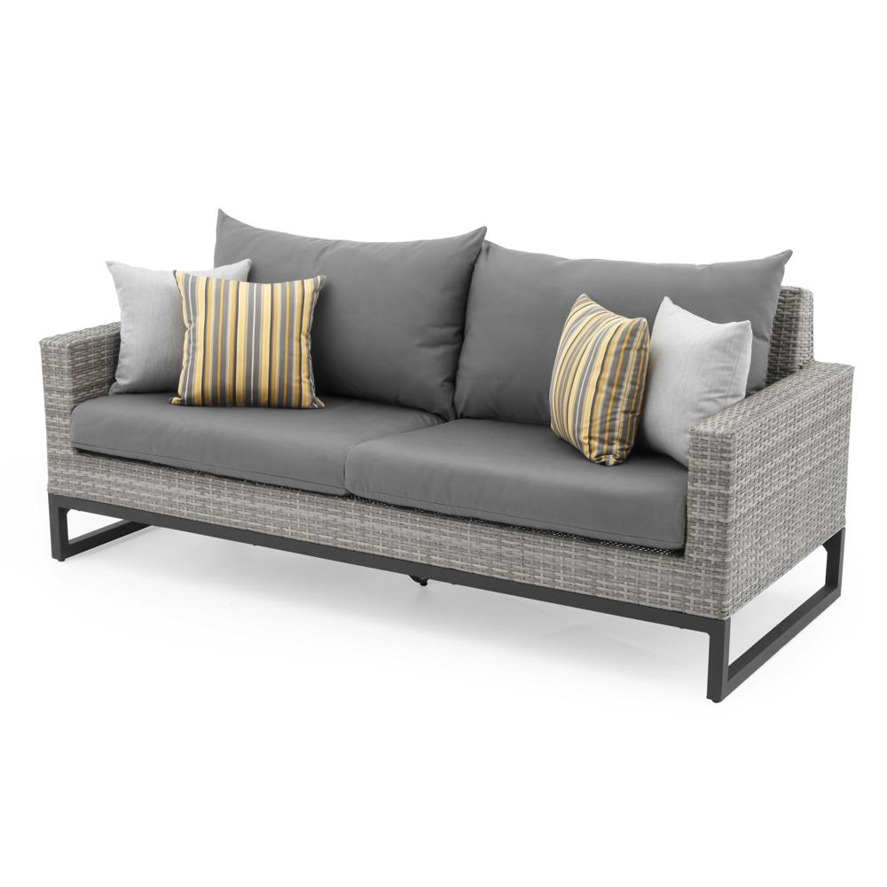 Milo Espresso 78in Sunbrella Outdoor Sofa