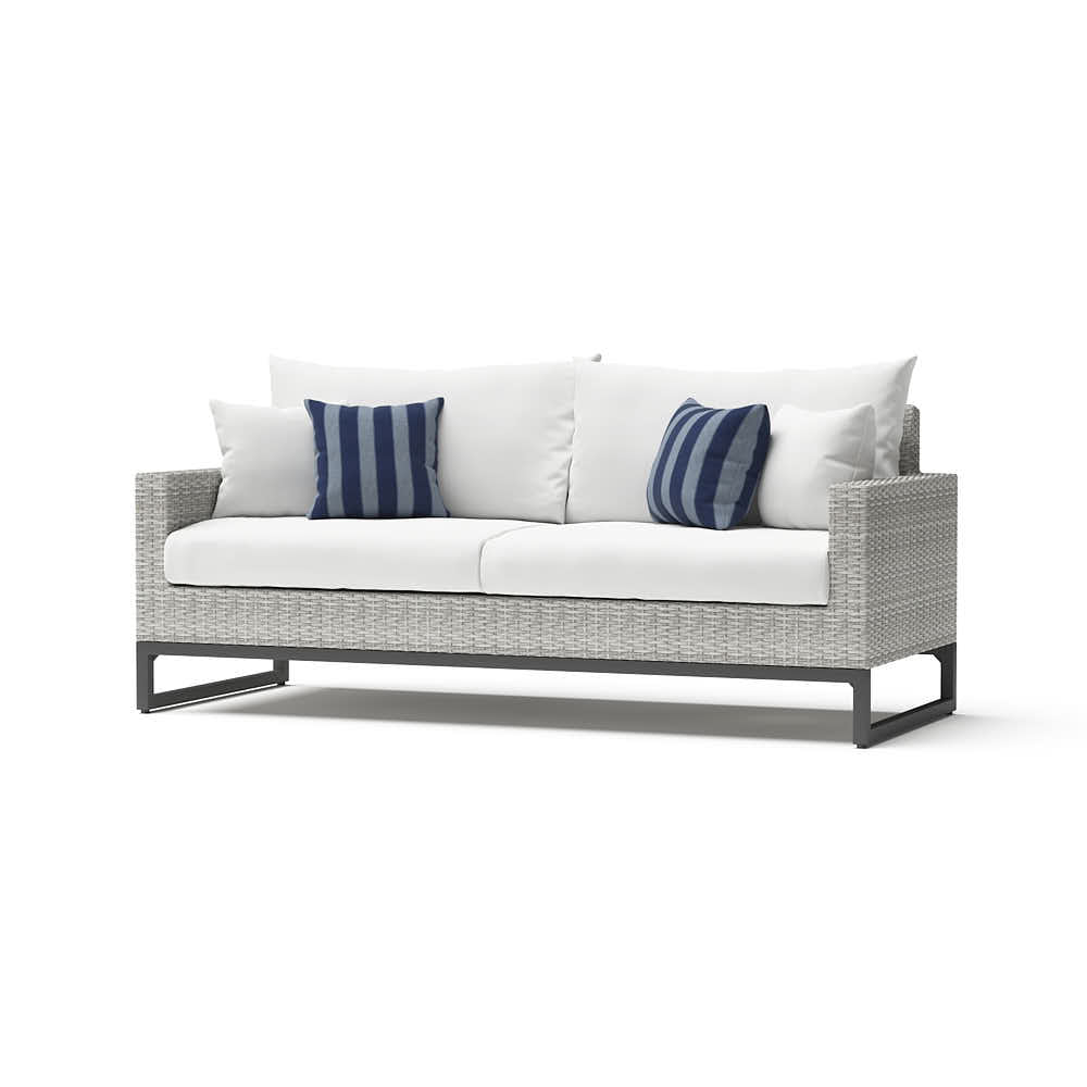 Milo Espresso 78in Sunbrella Outdoor Sofa