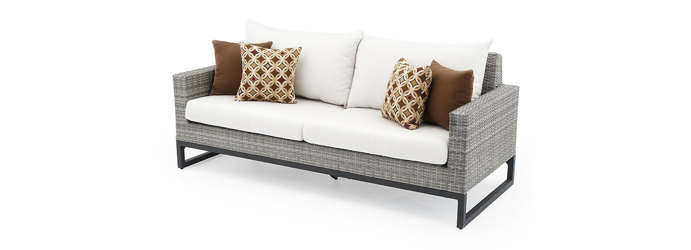 Milo Espresso 78in Sunbrella Outdoor Sofa