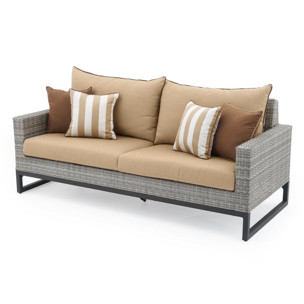 Milo Espresso 78in Sunbrella Outdoor Sofa