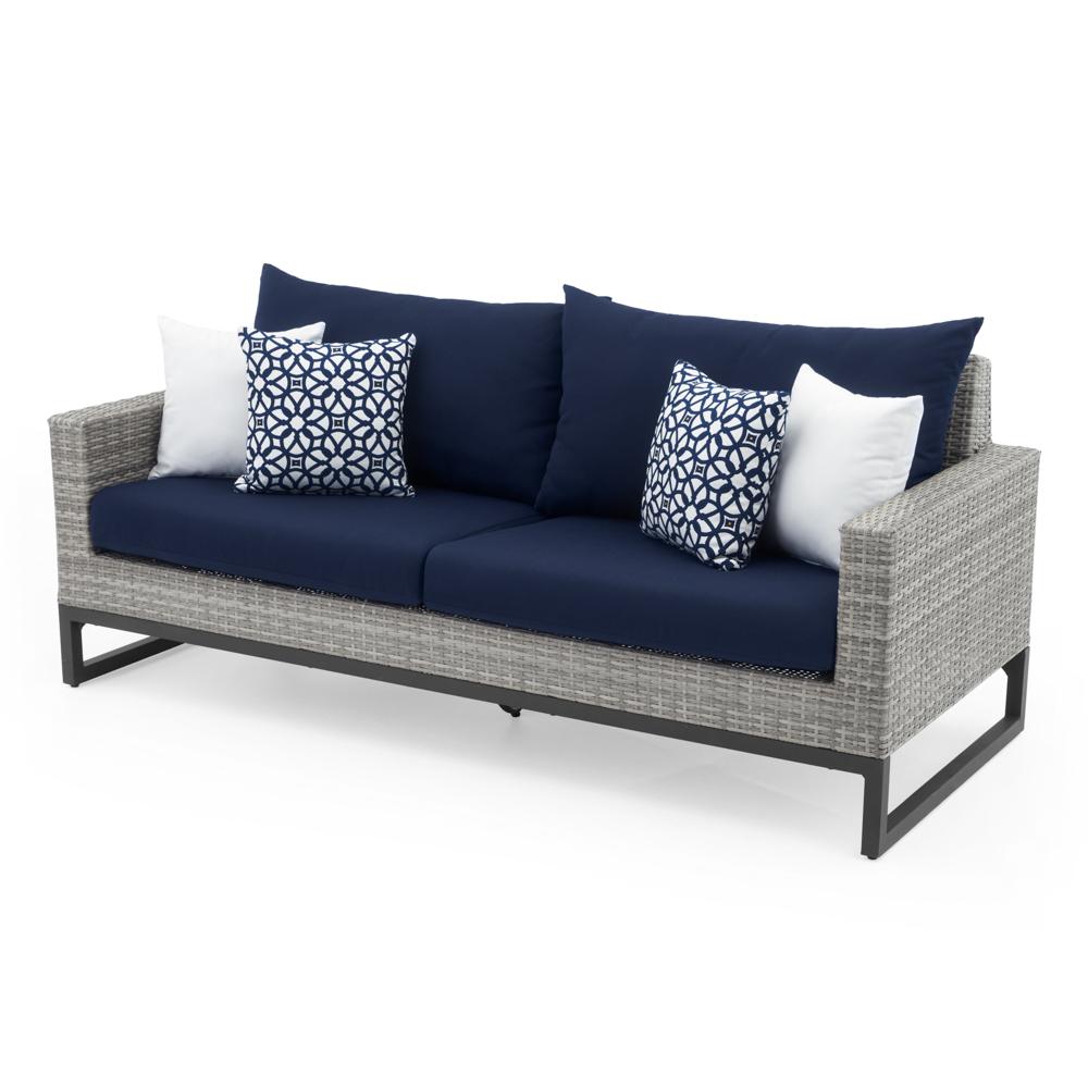 Milo Espresso 78in Sunbrella Outdoor Sofa
