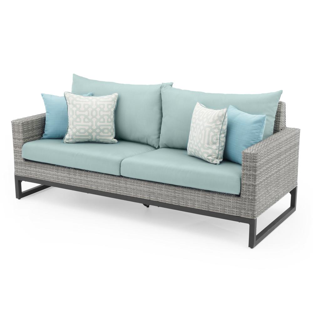 Milo Espresso 78in Sunbrella Outdoor Sofa