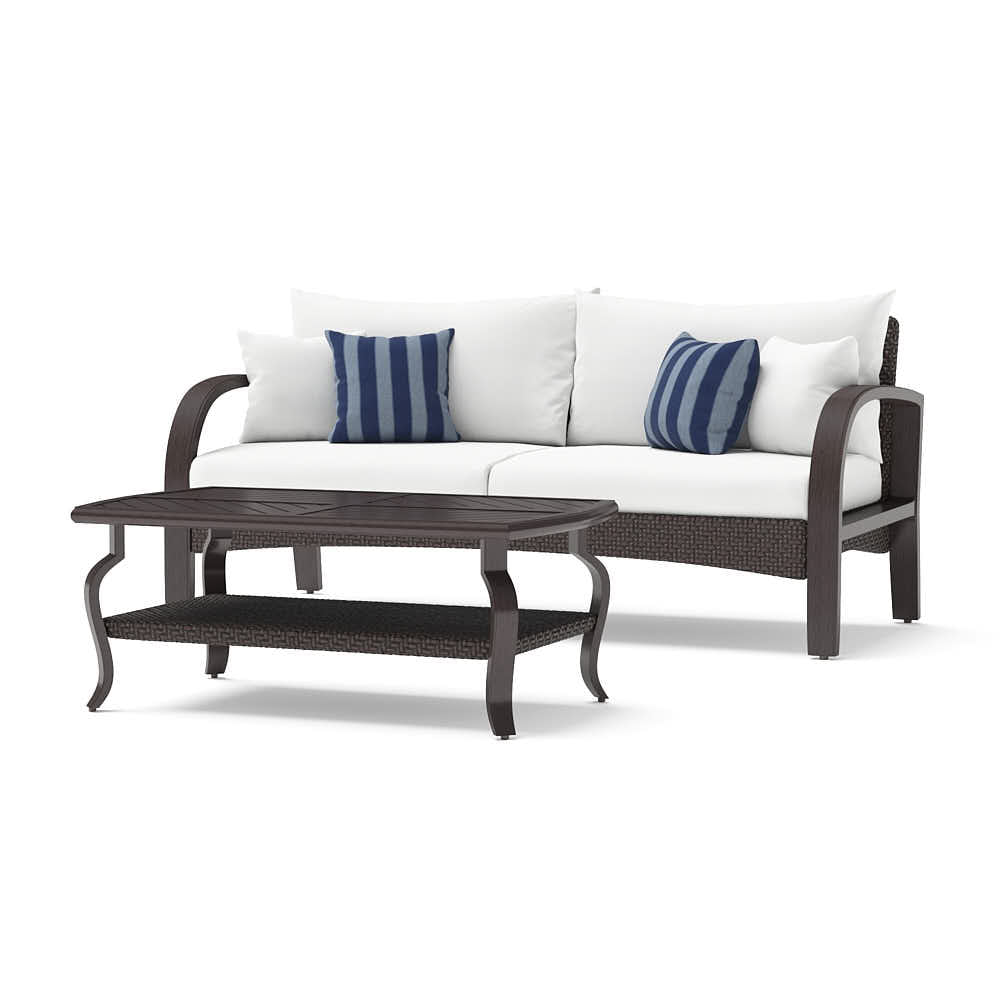 Barcelo Sunbrella Outdoor Sofa & Coffee Table