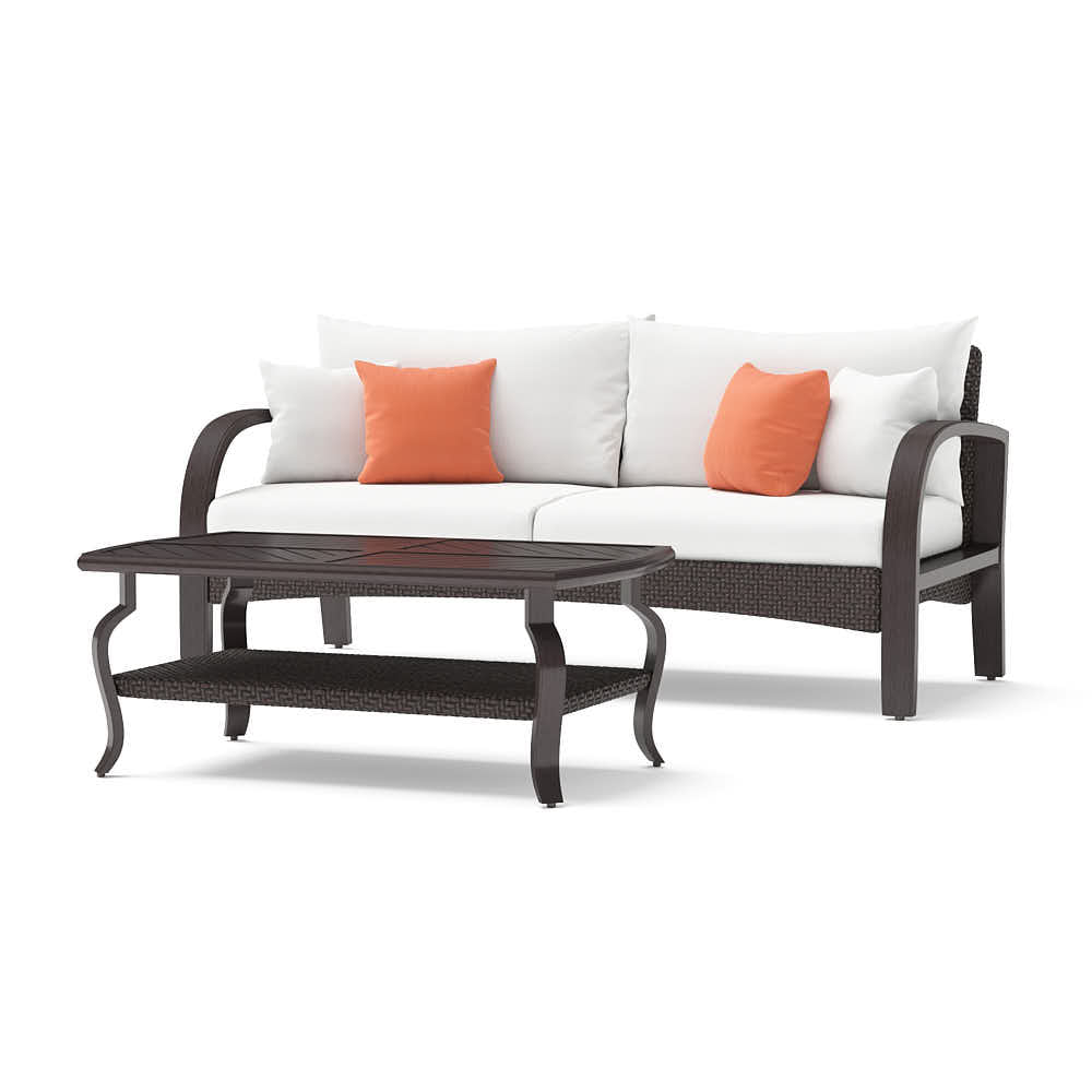 Barcelo Sunbrella Outdoor Sofa & Coffee Table