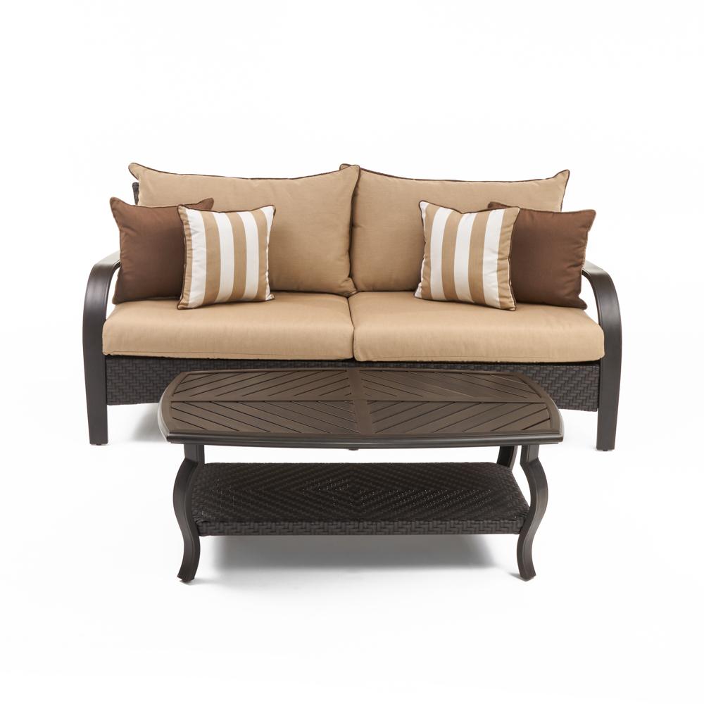 Barcelo Sunbrella Outdoor Sofa & Coffee Table