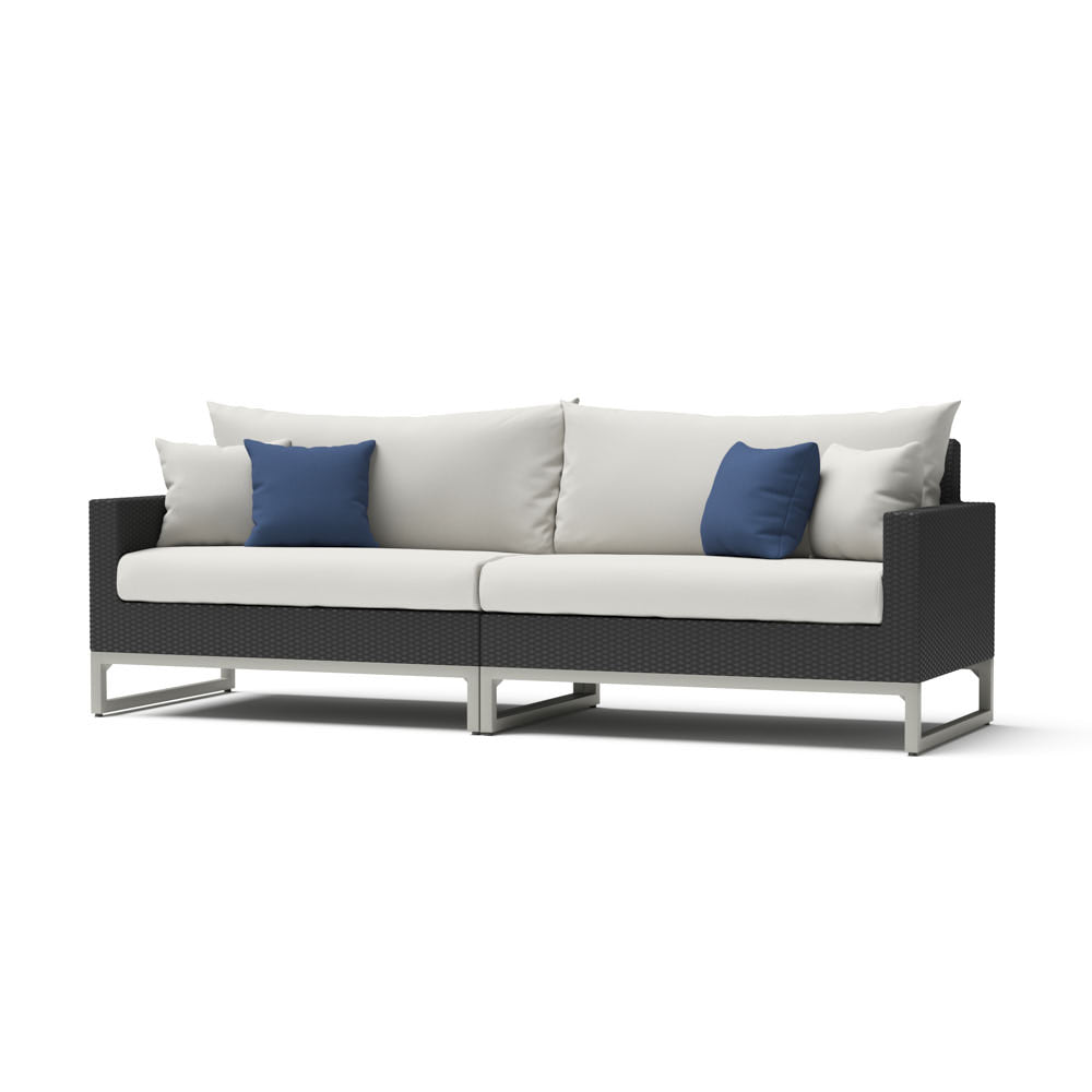 Milo Sunbrella Outdoor Gray 96in. Sofa
