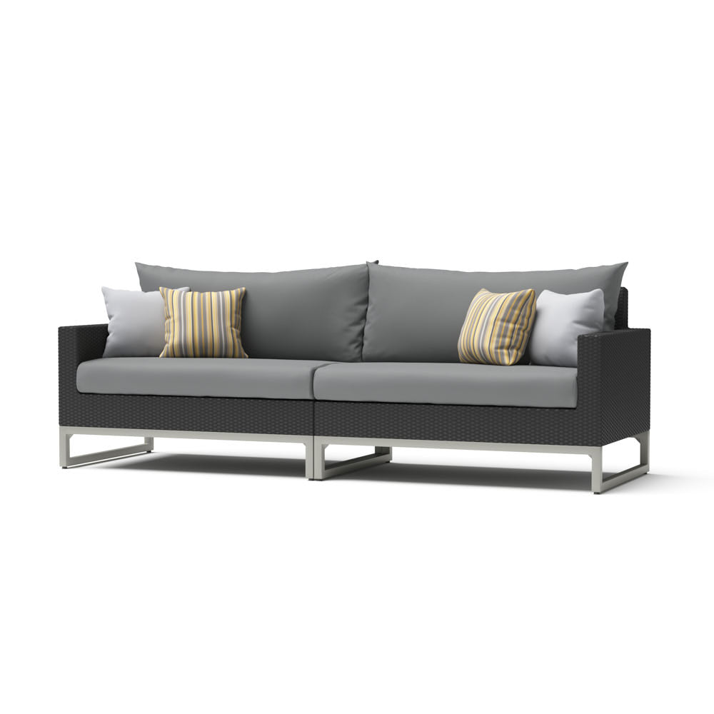Milo Sunbrella Outdoor Gray 96in. Sofa