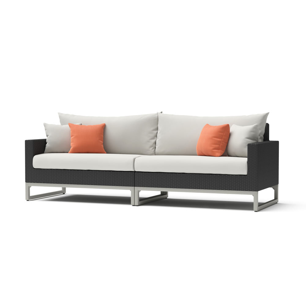 Milo Sunbrella Outdoor Gray 96in. Sofa