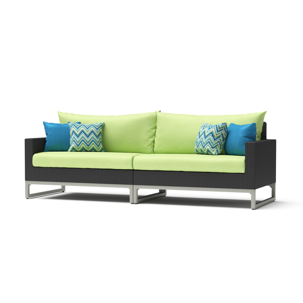 Milo Sunbrella Outdoor Gray 96in. Sofa