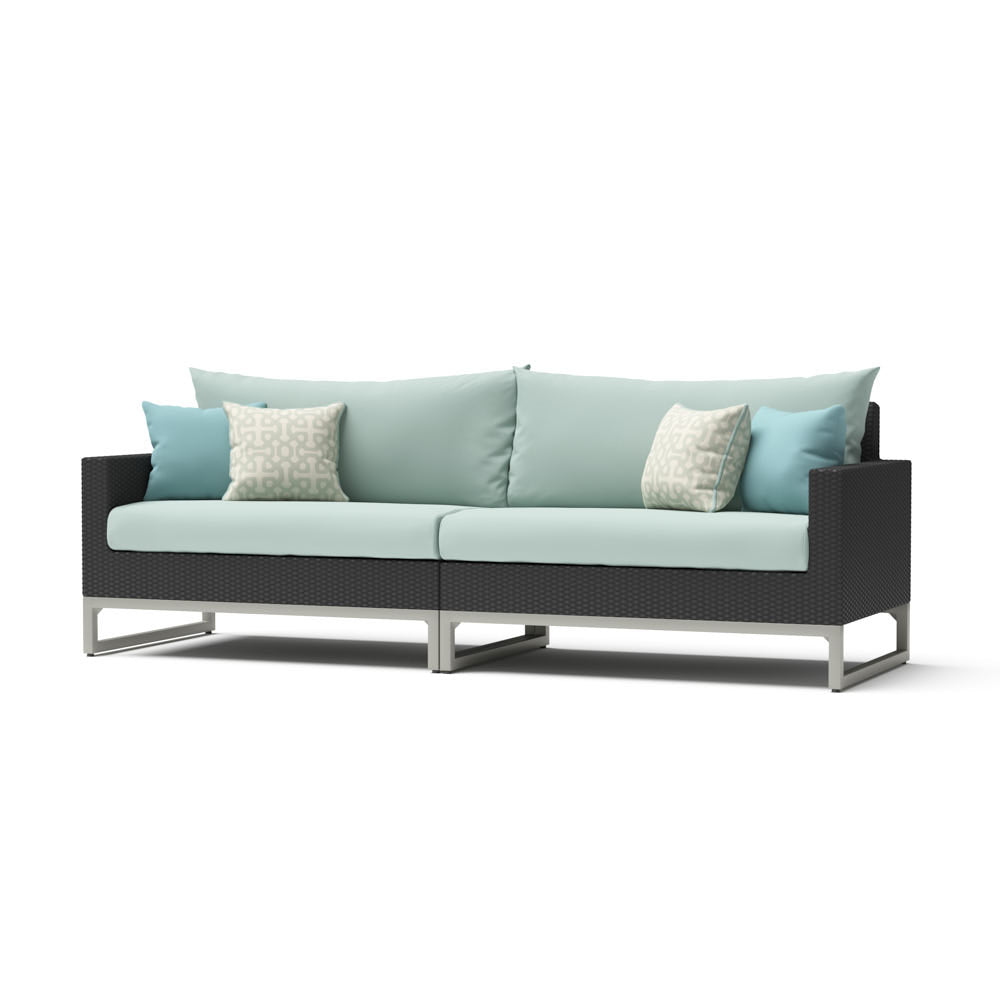 Milo Sunbrella Outdoor Gray 96in. Sofa