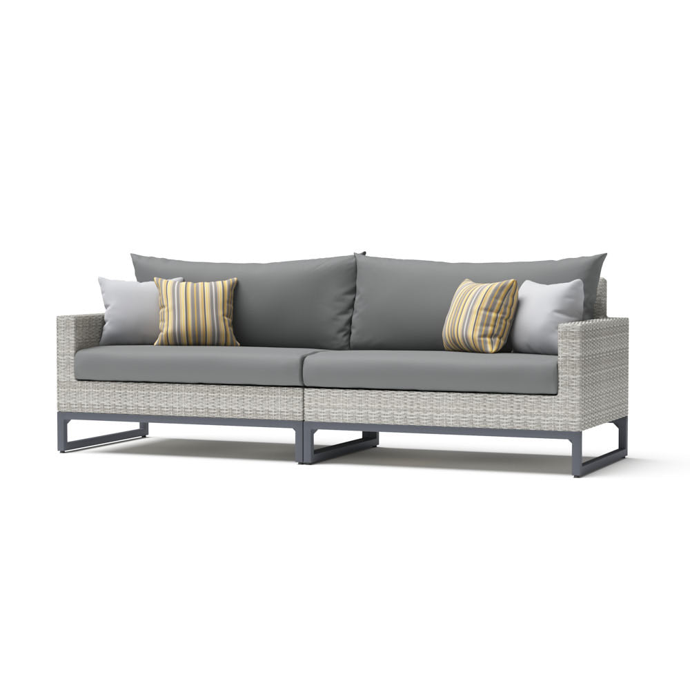 Milo Sunbrella Outdoor Gray 96in. Sofa