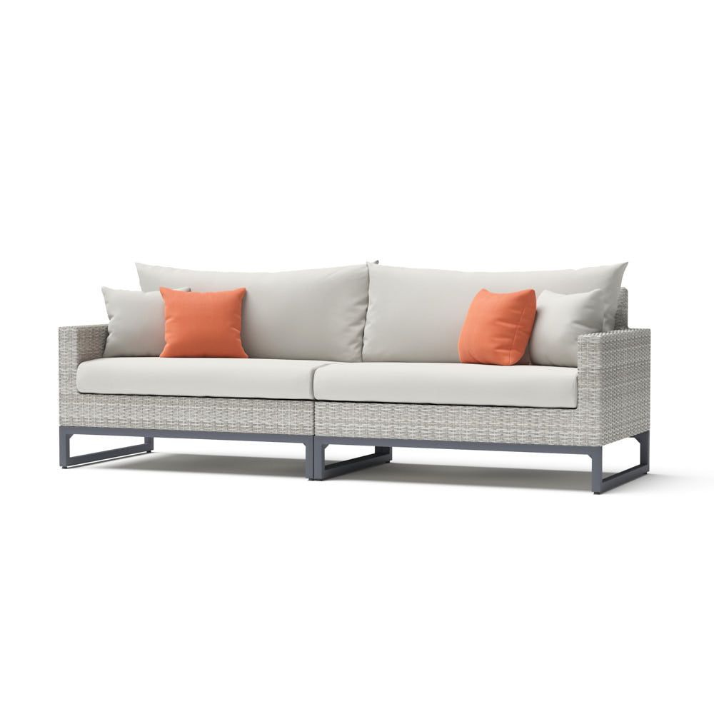 Milo Sunbrella Outdoor Gray 96in. Sofa