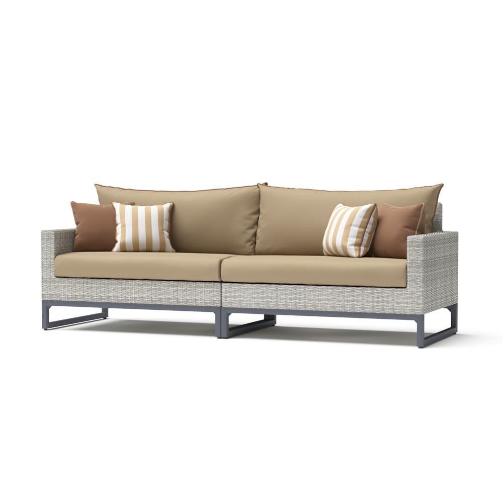 Milo Sunbrella Outdoor Gray 96in. Sofa