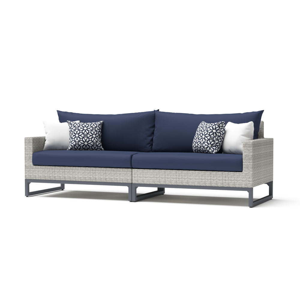 Milo Sunbrella Outdoor Gray 96in. Sofa