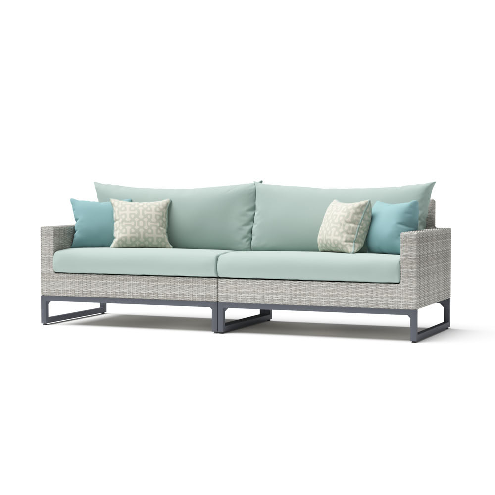 Milo Sunbrella Outdoor Gray 96in. Sofa