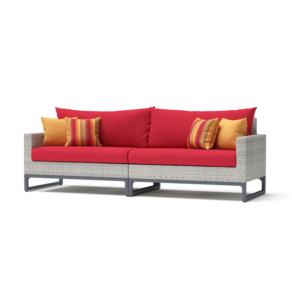 Milo Sunbrella Outdoor Gray 96in. Sofa