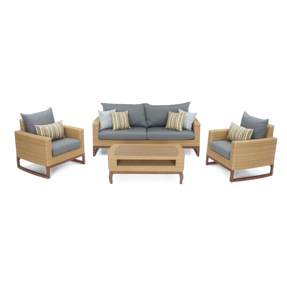 Mili 4 Piece Sunbrella Outdoor Seating Set