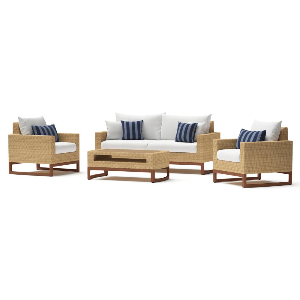 Mili 4 Piece Sunbrella Outdoor Seating Set