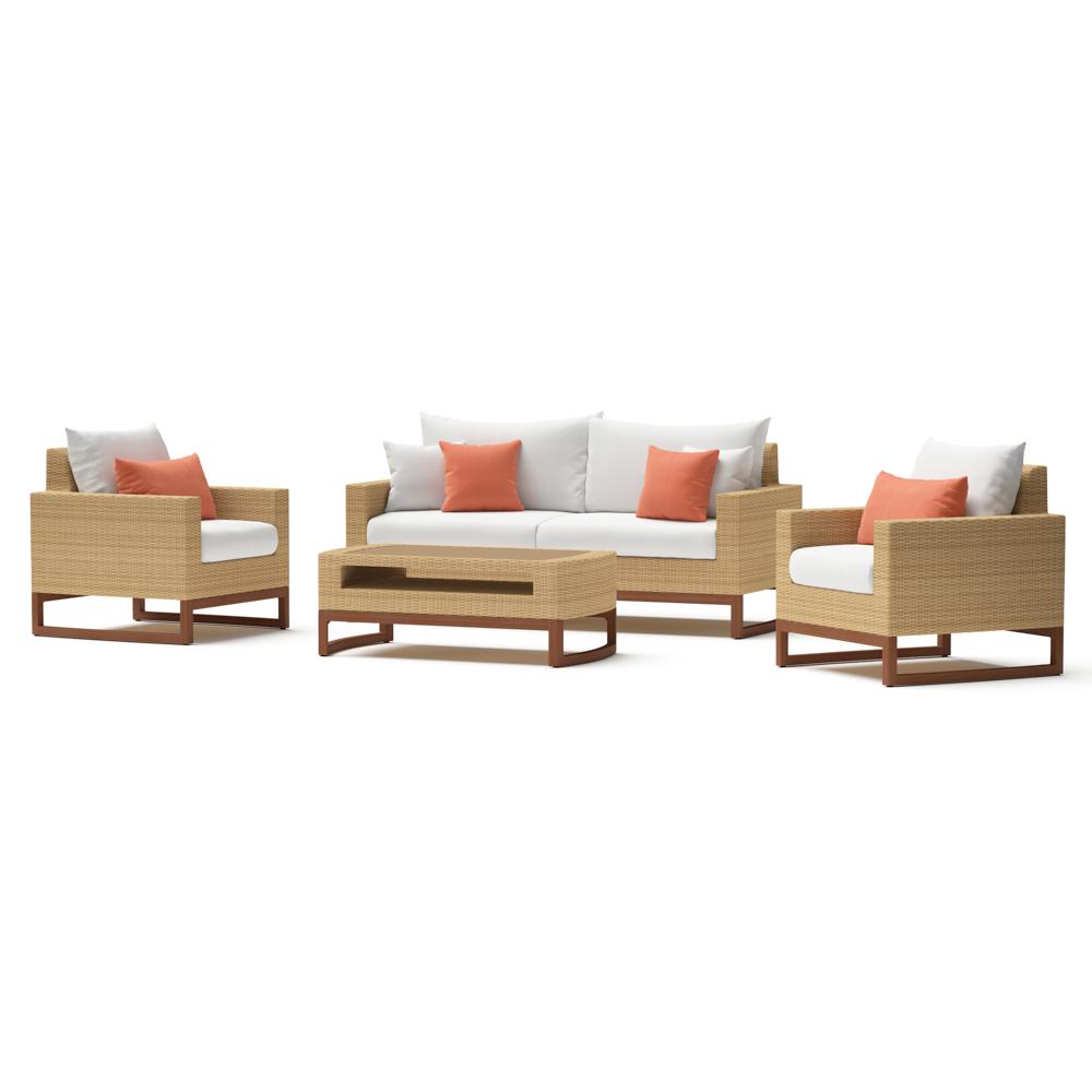 Mili 4 Piece Sunbrella Outdoor Seating Set