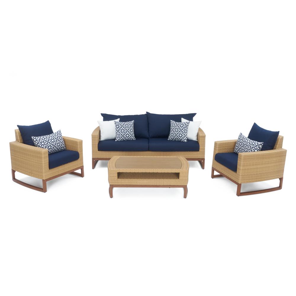 Mili 4 Piece Sunbrella Outdoor Seating Set