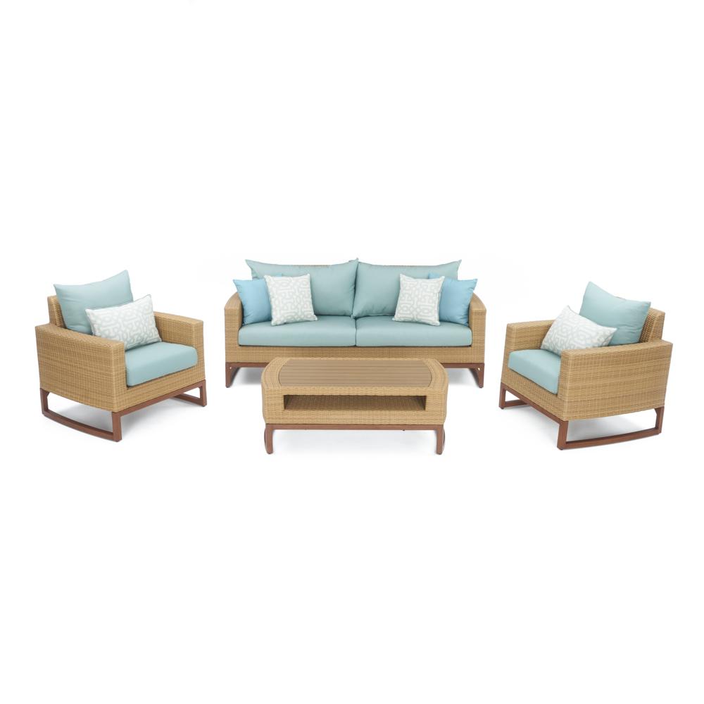 Mili 4 Piece Sunbrella Outdoor Seating Set