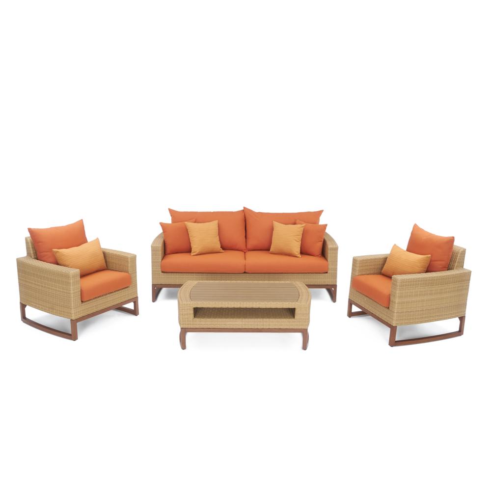 Mili 4 Piece Sunbrella Outdoor Seating Set