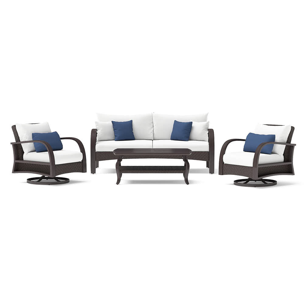 Barcelo 4 Piece Sunbrella Outdoor Motion Seating Set