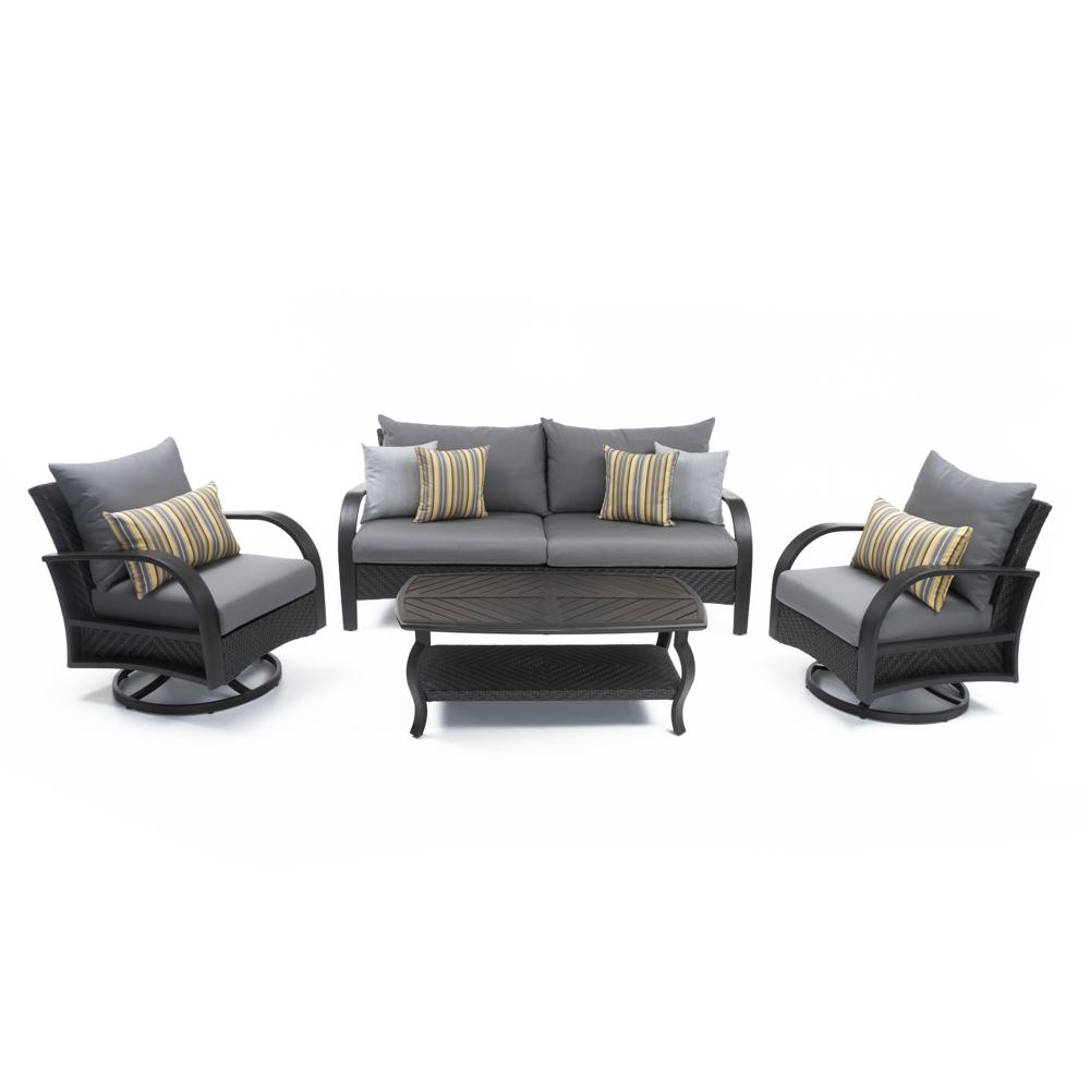 Barcelo 4 Piece Sunbrella Outdoor Motion Seating Set