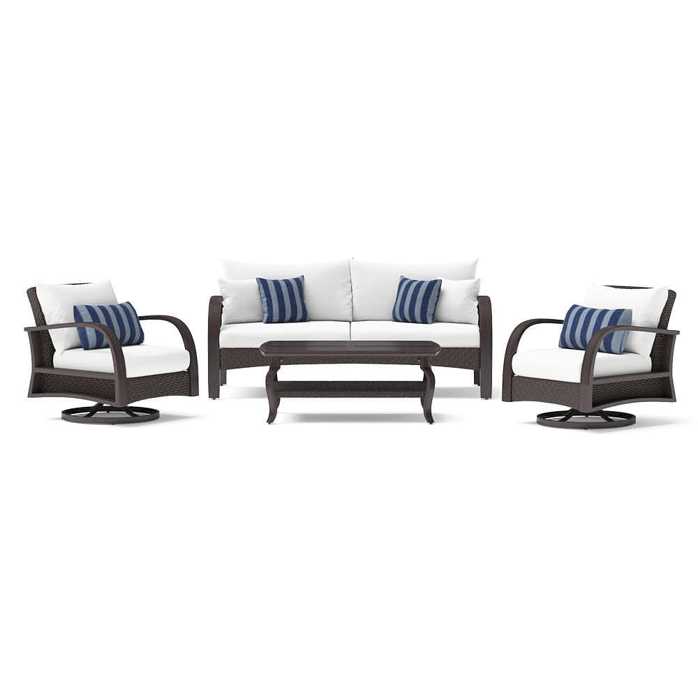 Barcelo 4 Piece Sunbrella Outdoor Motion Seating Set